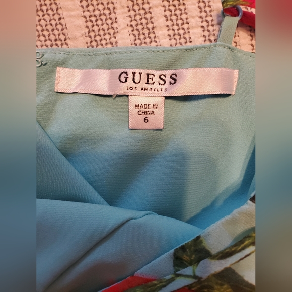 GUESS Tropical Floral Shorts Romper Maxi Dress - Picture 3 of 7